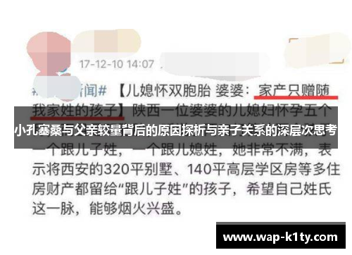 小孔塞桑与父亲较量背后的原因探析与亲子关系的深层次思考