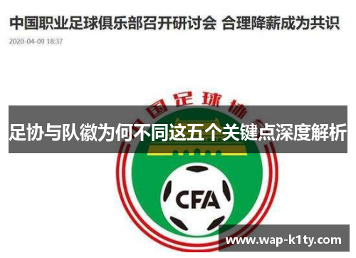 足协与队徽为何不同这五个关键点深度解析